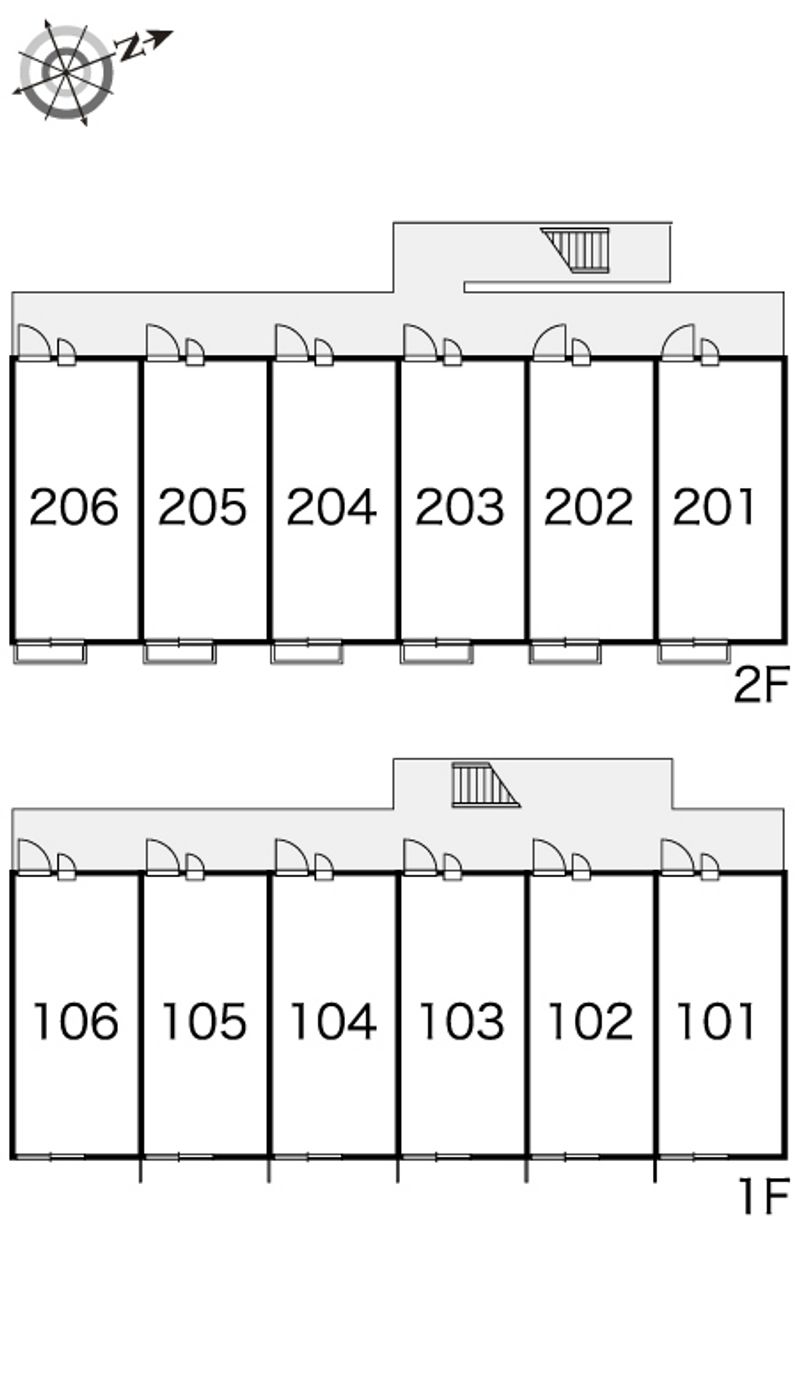 レオパレスエクシード午起 間取配置図