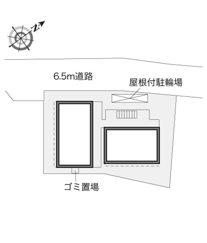レオパレスＫＡＭＩＳＨＯ 配置図