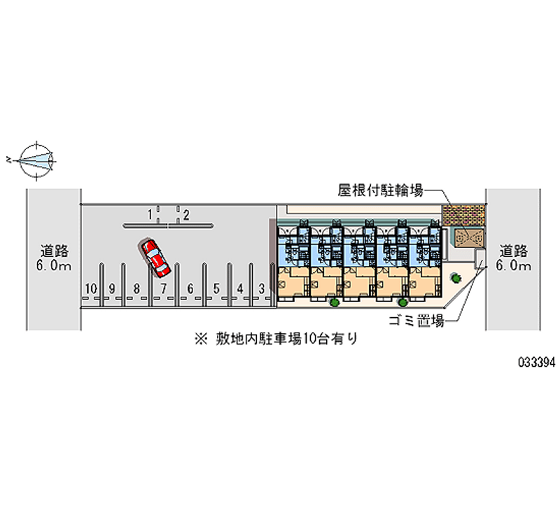 レオパレスすみれ 月極駐車場