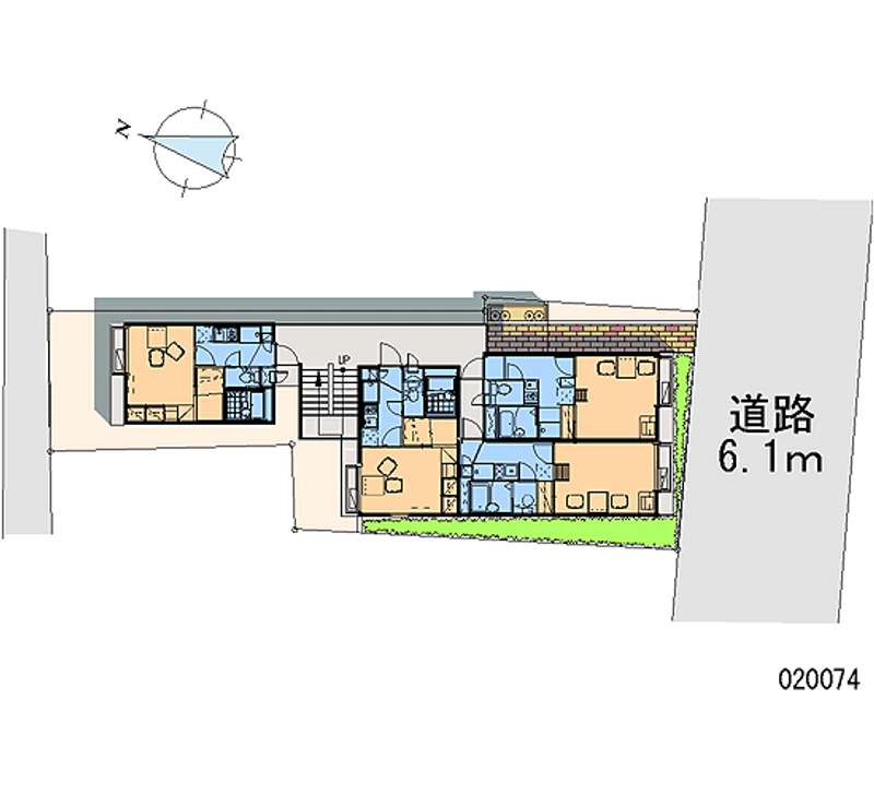 レオパレスムーランルージュ 区画図