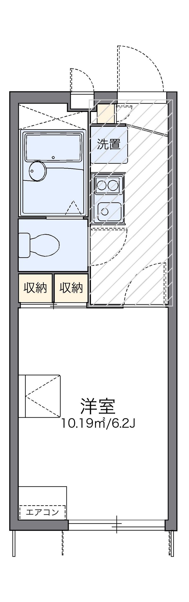 レオパレスベイサージュⅡ 間取図