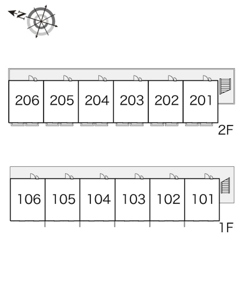 レオパレスＣａｌｍａ 間取配置図