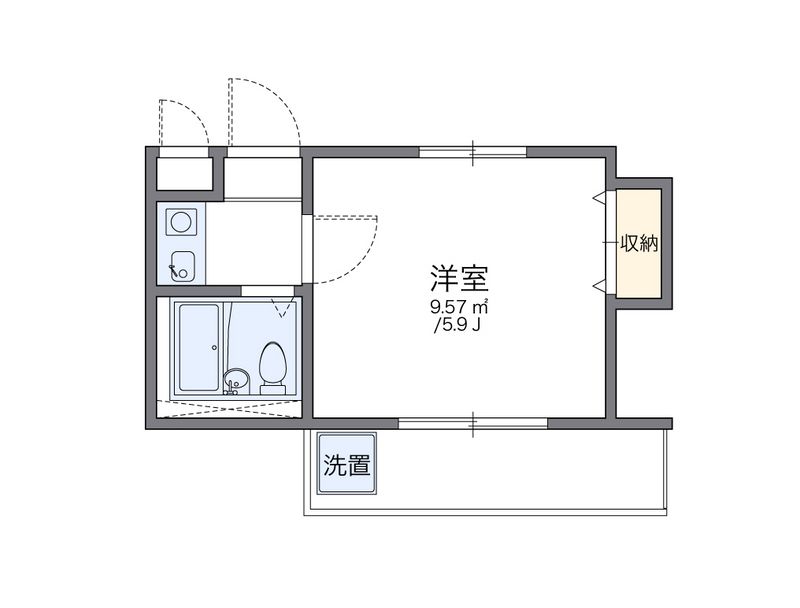 レオパレス雑餉隈３ 間取り