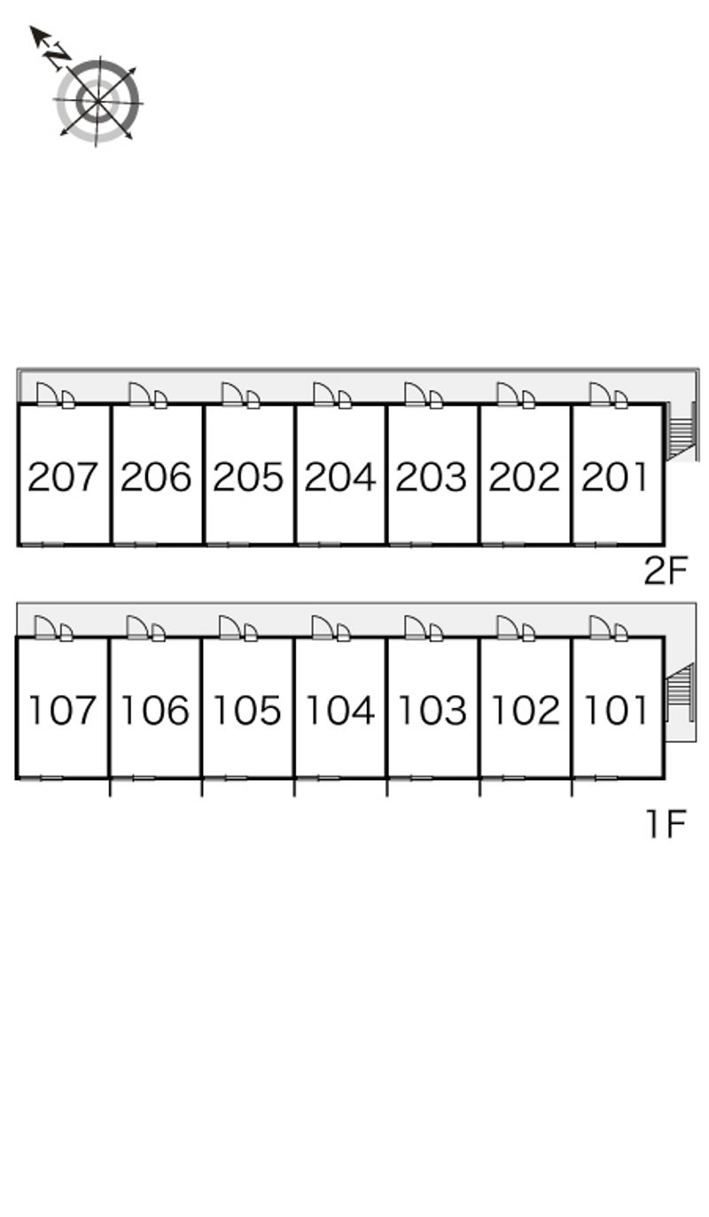レオパレスエスポワールⅡ 間取配置図