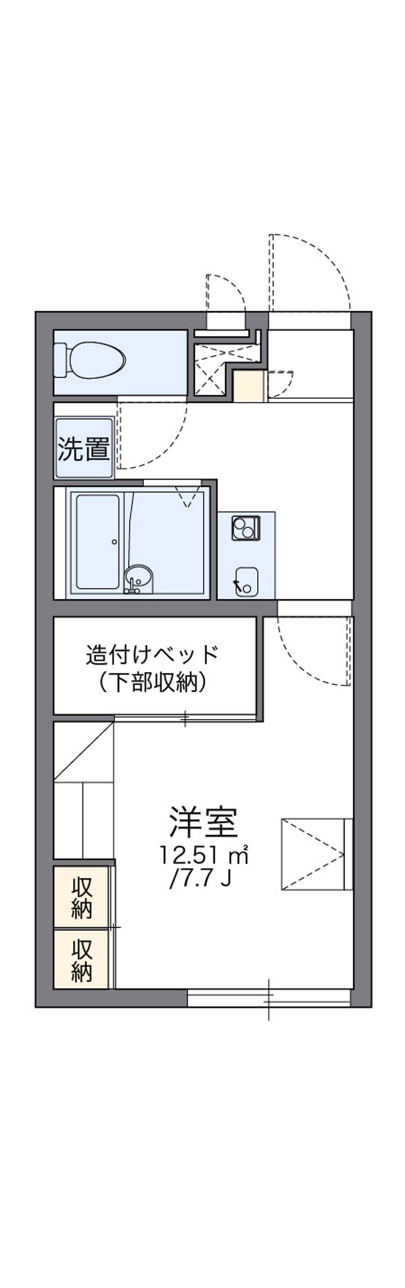 レオパレスサン　東シオヤ 間取図