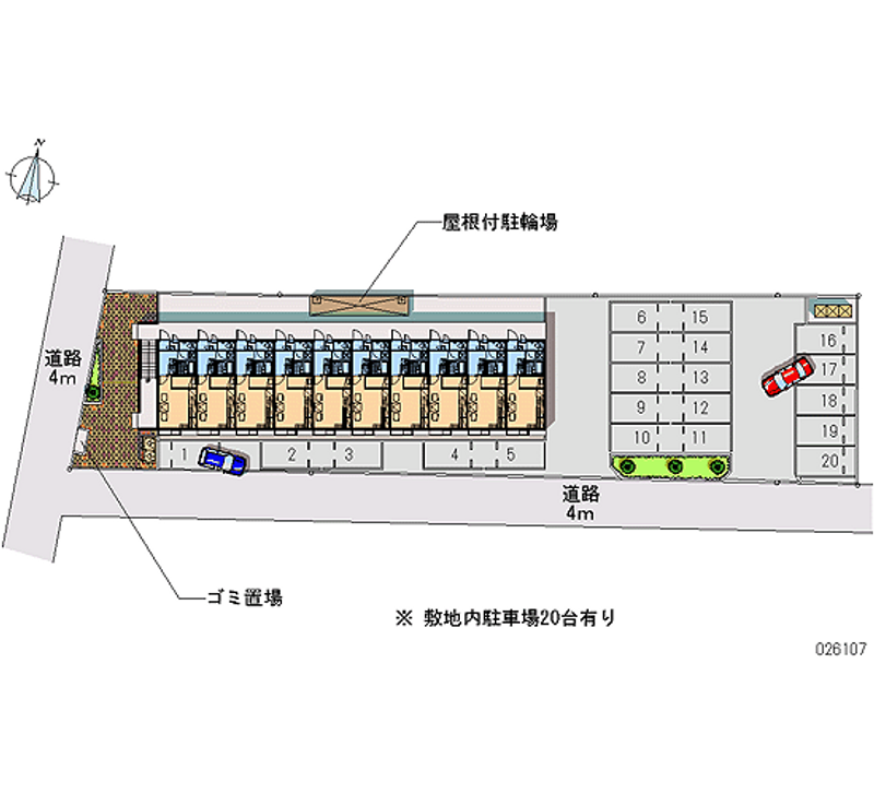 レオパレスルーチェ 月極駐車場