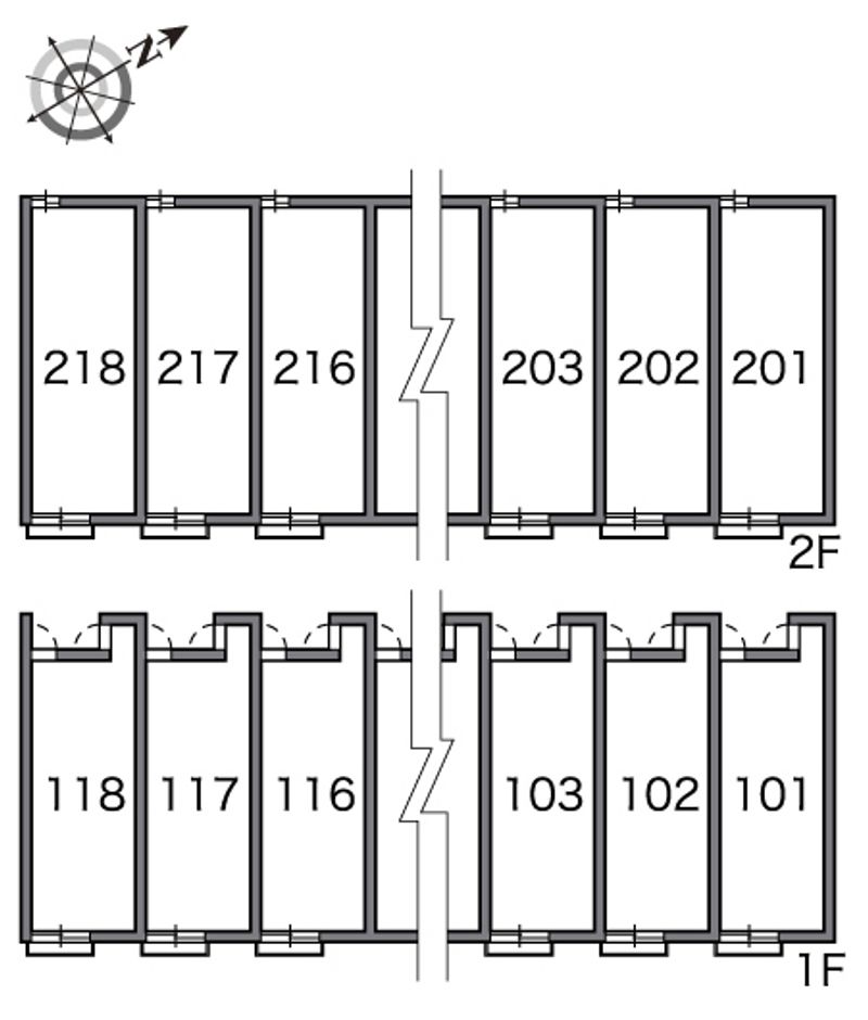レオパレスサニーロコ 間取配置図