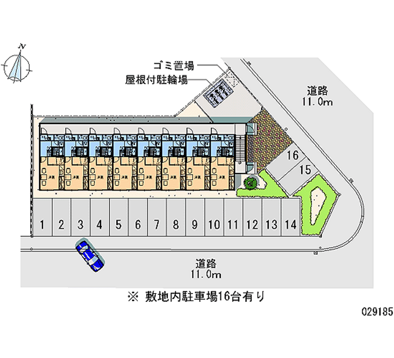 29185 Monthly parking lot