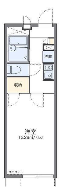 レオパレスウエストスプリングⅡ 間取り図