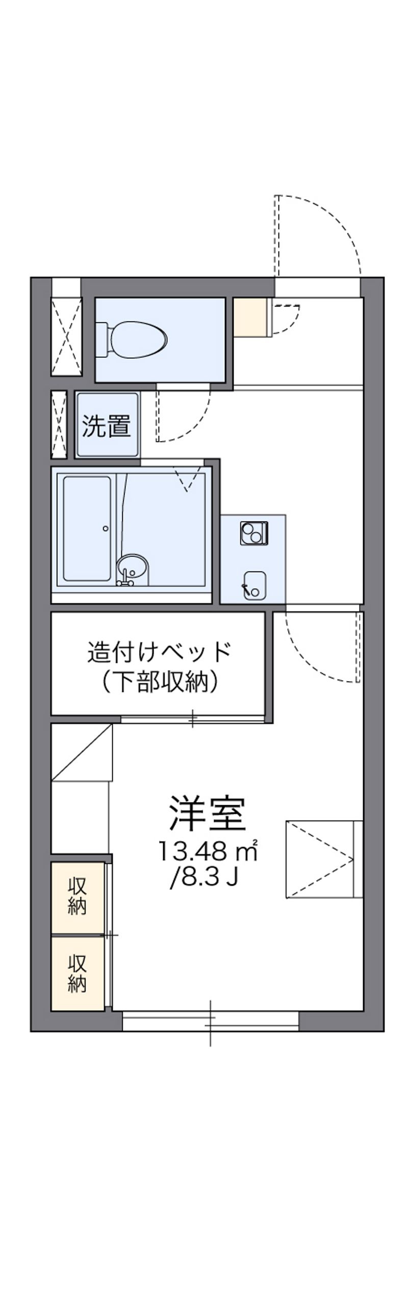 レオパレスシャルム北６条　 間取図