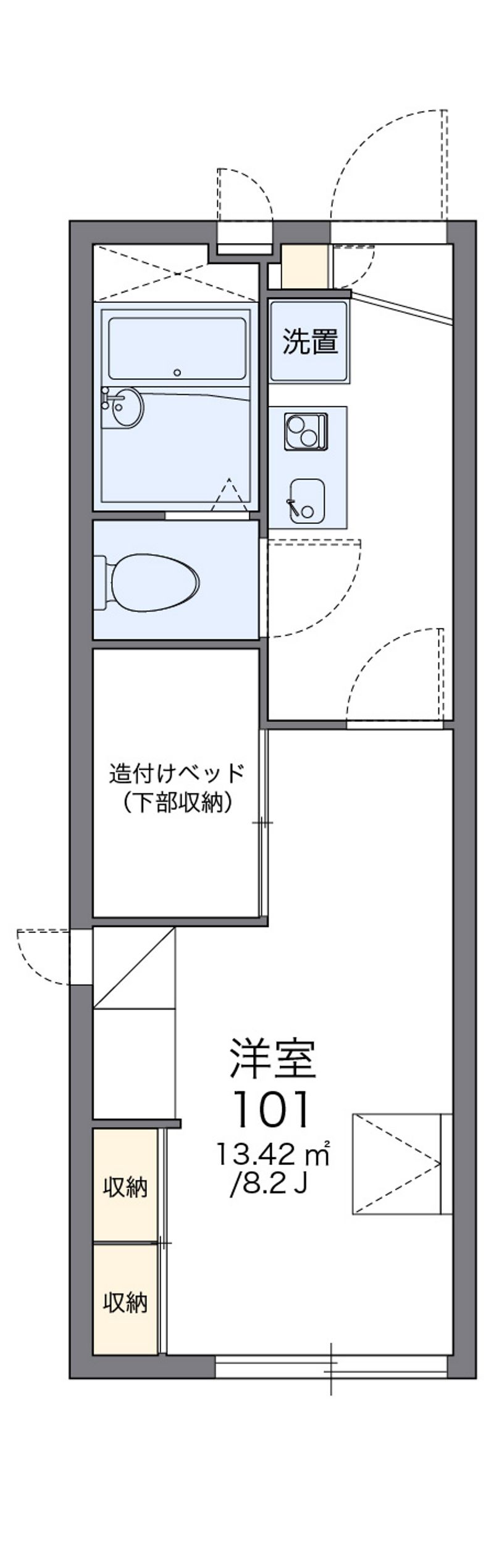 レオパレスサン　シーロ 間取図