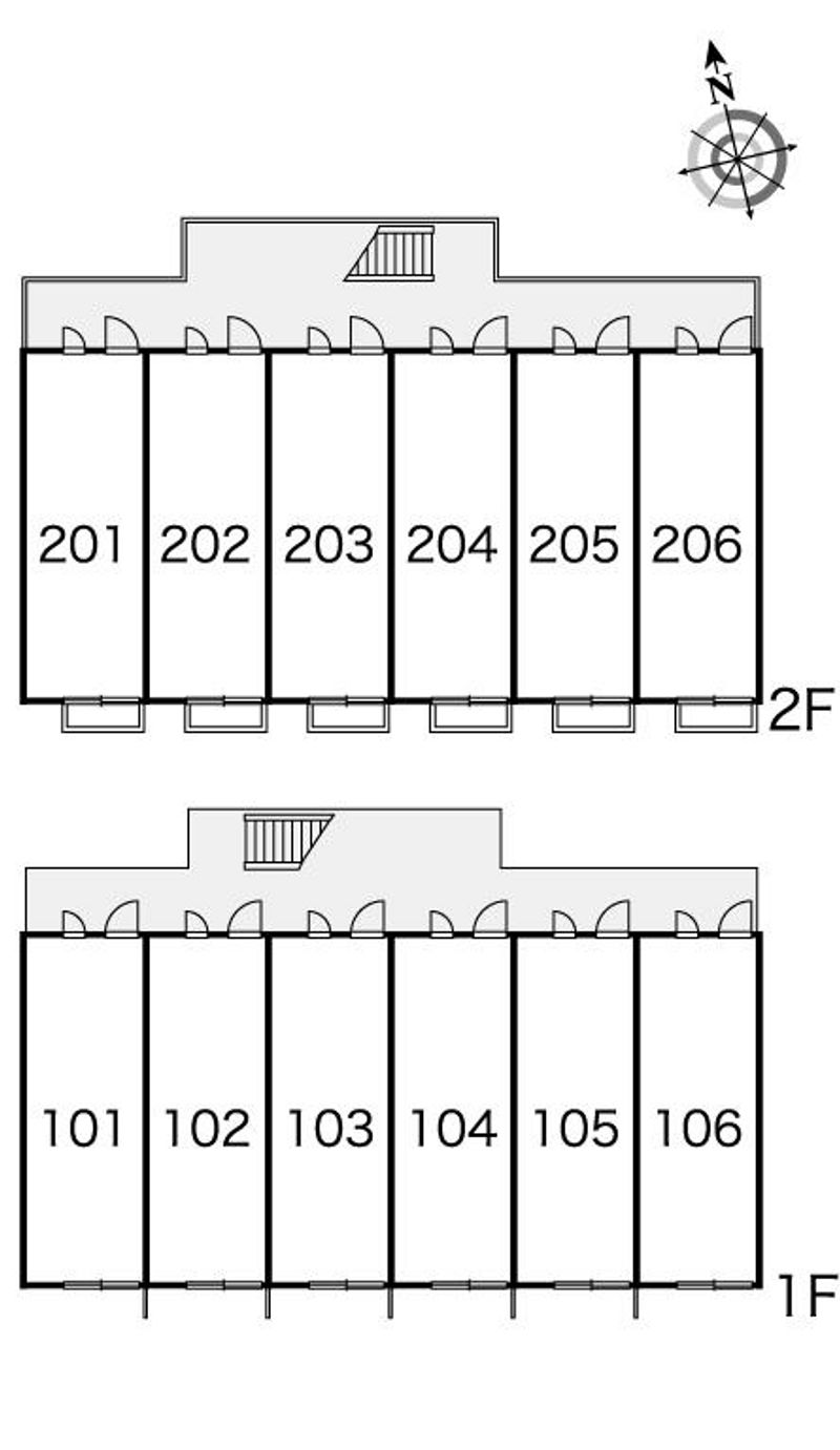 レオパレスハイツグリーン 間取り配置図