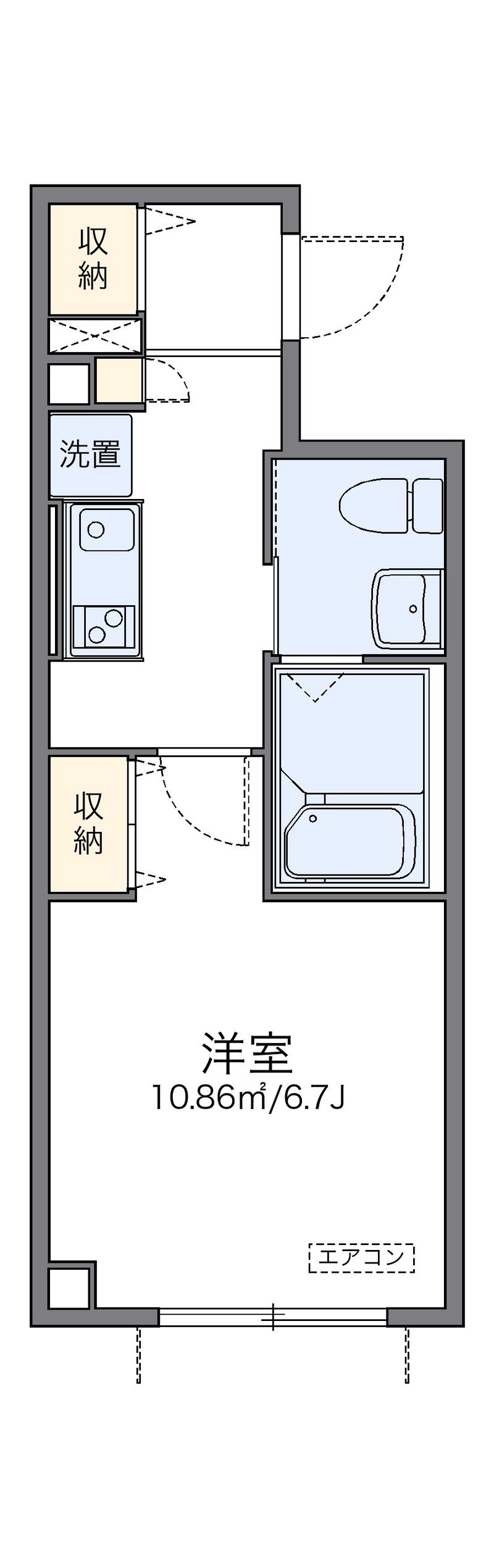 レオパレス香行苑１号 間取図