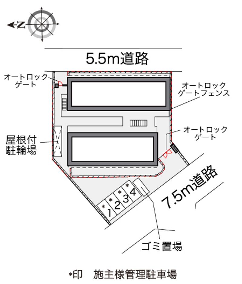 レオパレスメゾンボヌール 配置図
