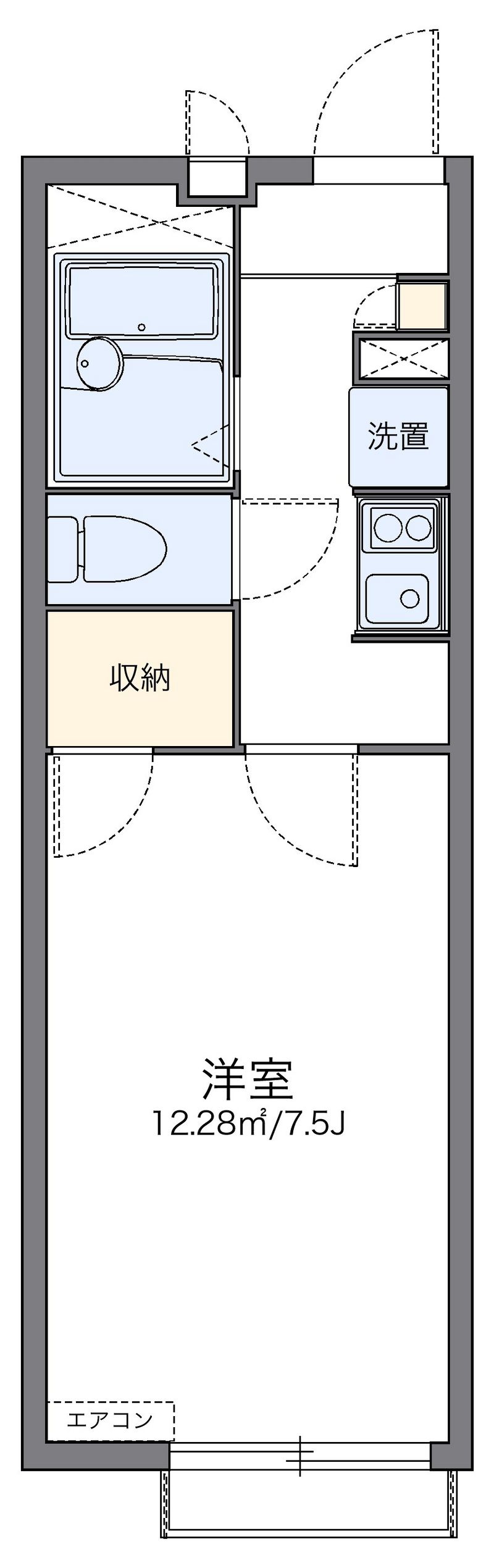 レオパレスＫｏｓｕｃａ　０９ 間取り