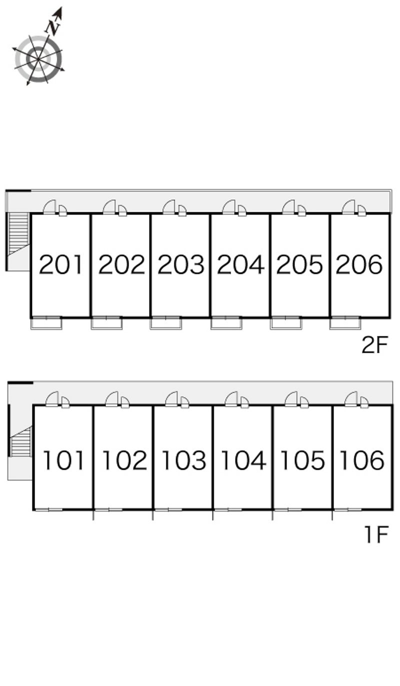 レオパレス翔文 間取り配置図