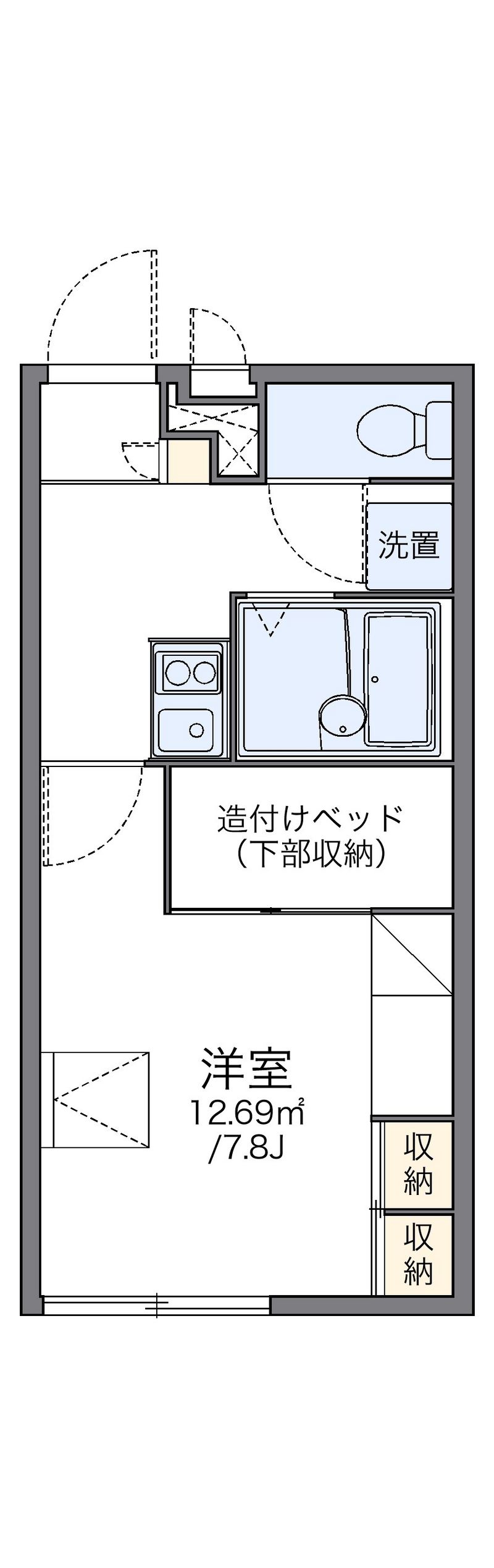 レオパレスＫＩＴＡＩＣＨＩ 間取図