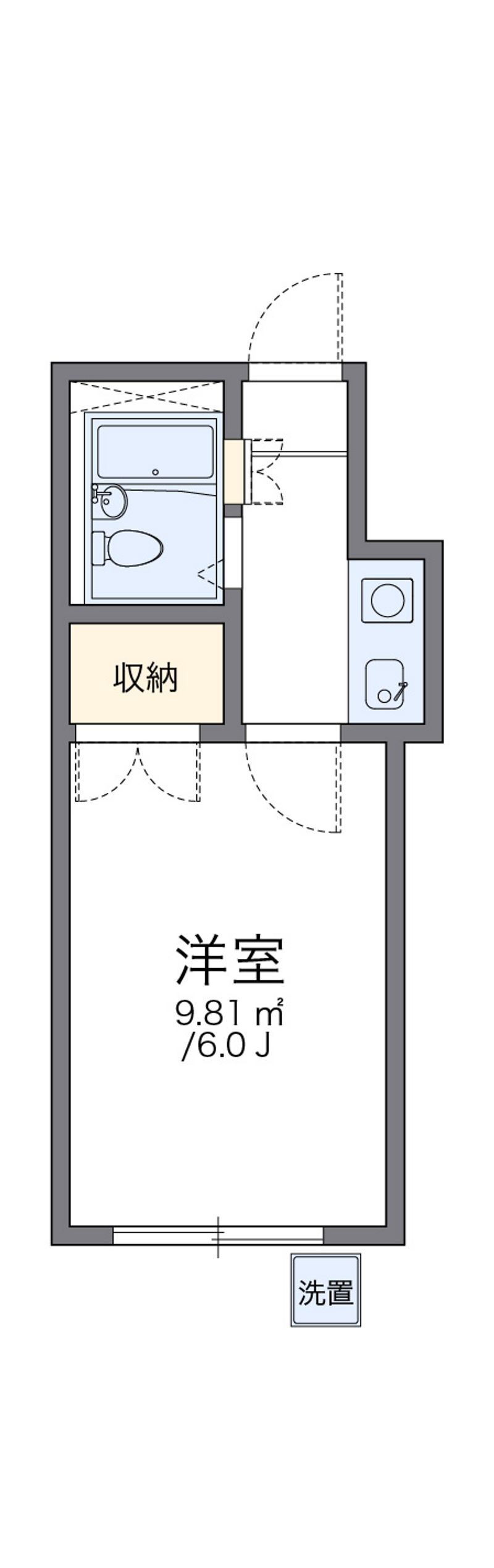 レオパレスサンビームＢ 間取図