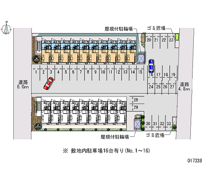 レオパレスグリーン 月極駐車場