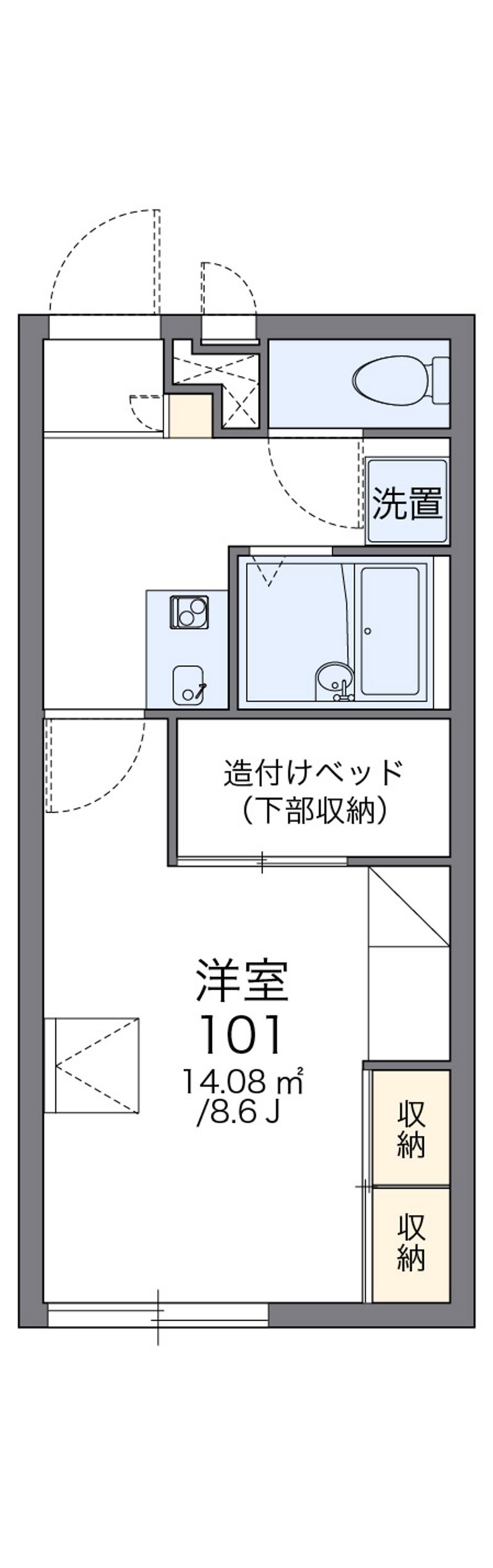 レオパレスセントポーリアⅠ 間取図