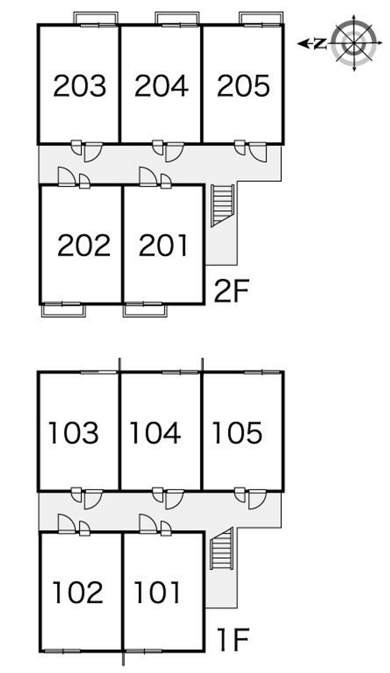 レオパレス美住ハイム 間取り配置図