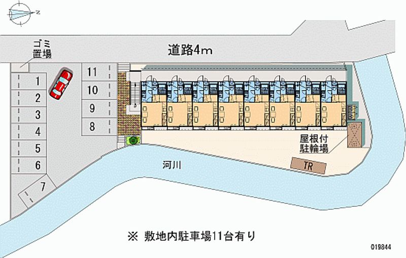 レオパレスリバーサイド 月極駐車場