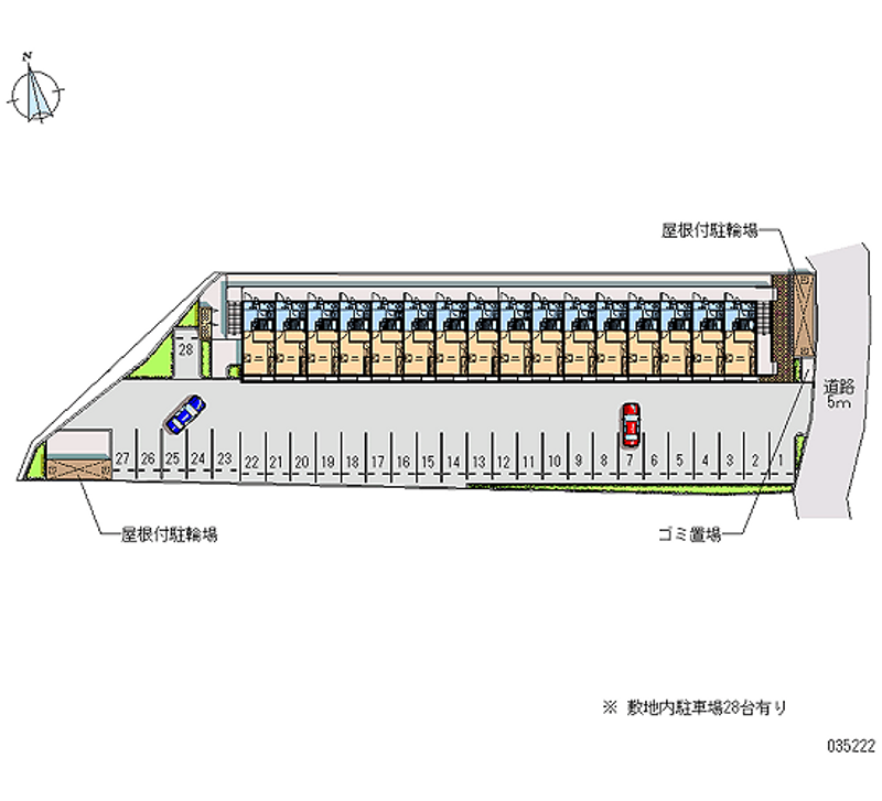 35222 bãi đậu xe hàng tháng