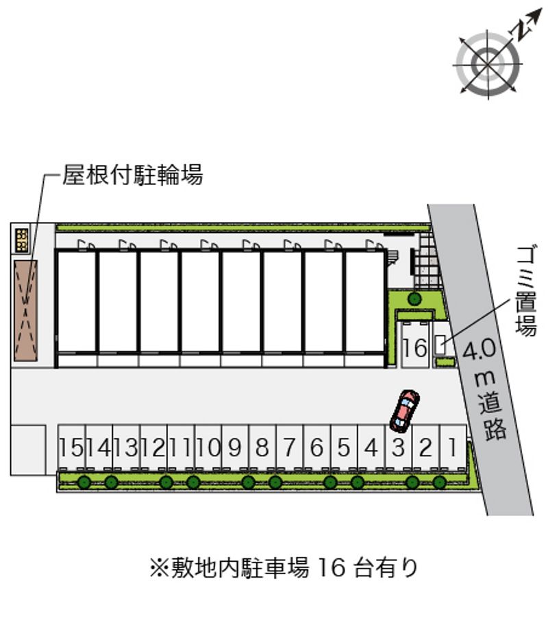 レオネクストエムフラッツ新里 配置図