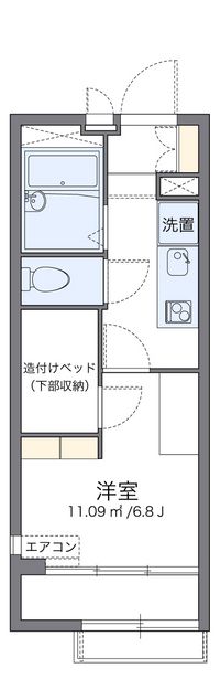 レオパレスアミティエ 間取り図