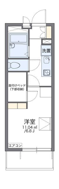 レオパレスウィステリアⅠ 間取り図