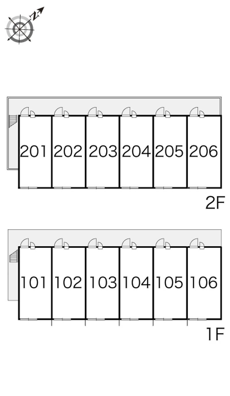 レオパレスチェリオ２ 間取配置図