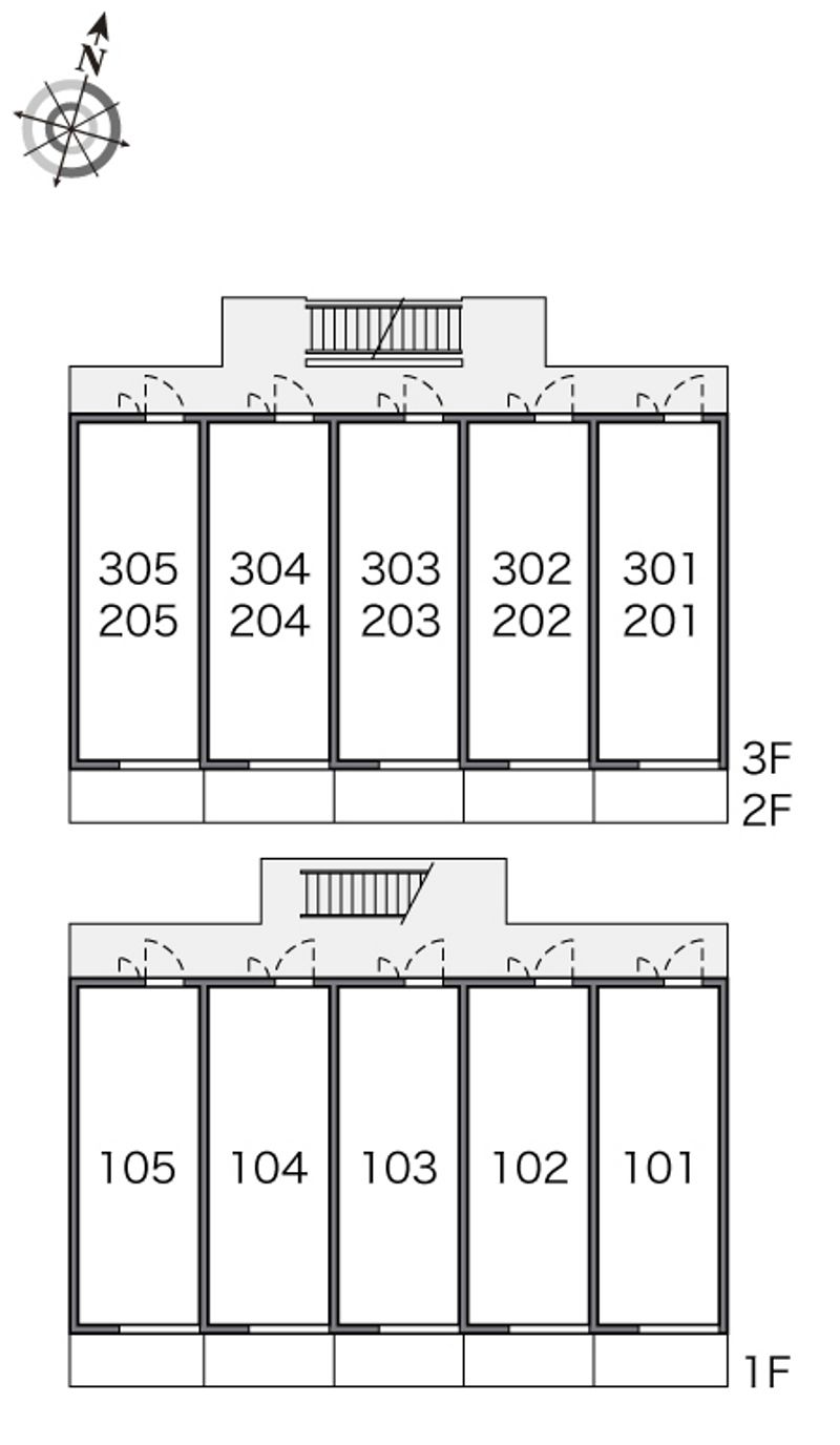 レオパレススカイステージ稲毛 間取配置図