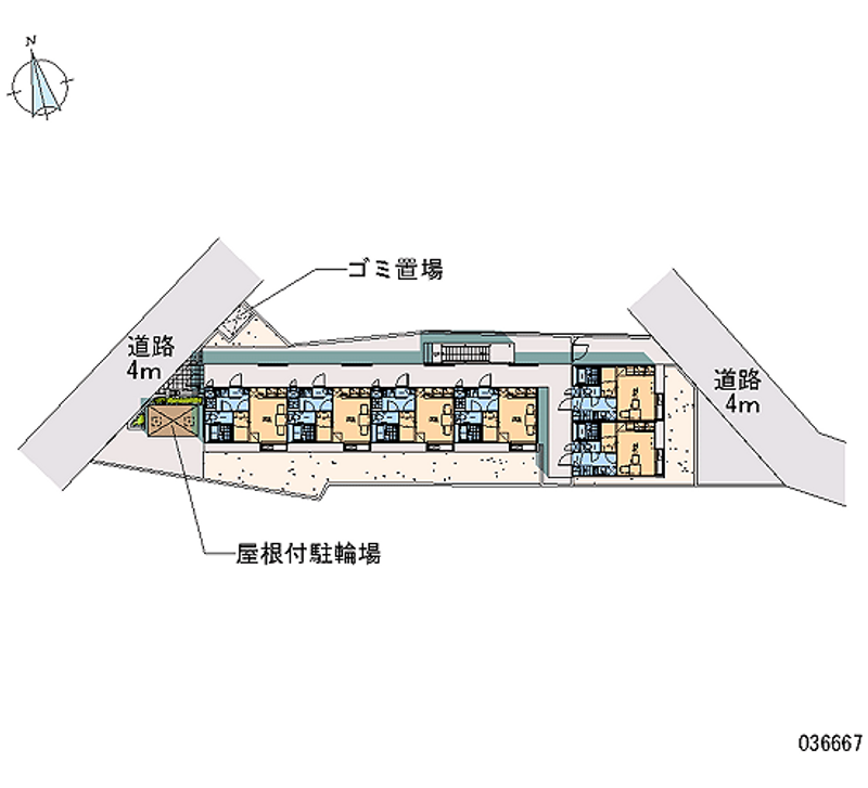 レオパレスアメニティ中葛西 区画図