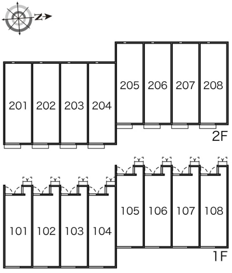 レオネクストじんすい　ひかり 間取り配置図