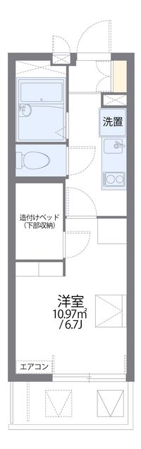 レオパレス天神 間取り図