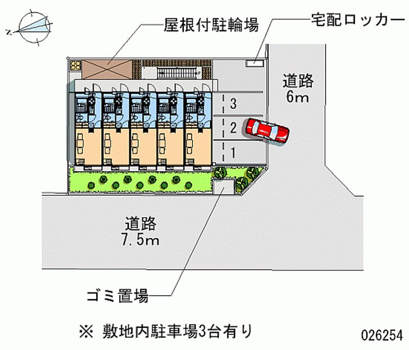 レオパレスソレイユ 区画図