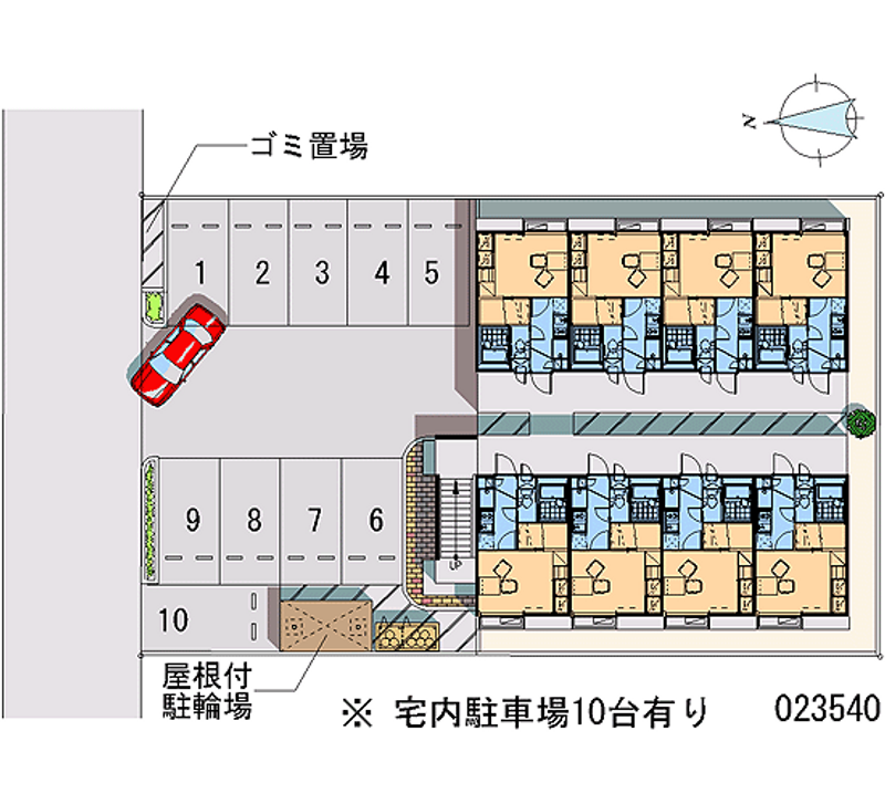 レオパレス西味鋺 月極駐車場