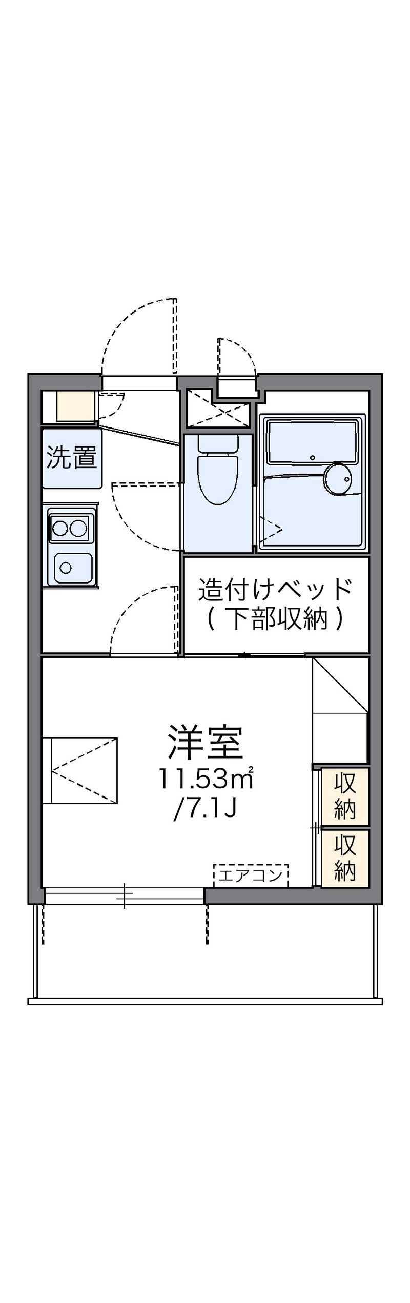 レオパレスＦｕｍｉｎ 間取図