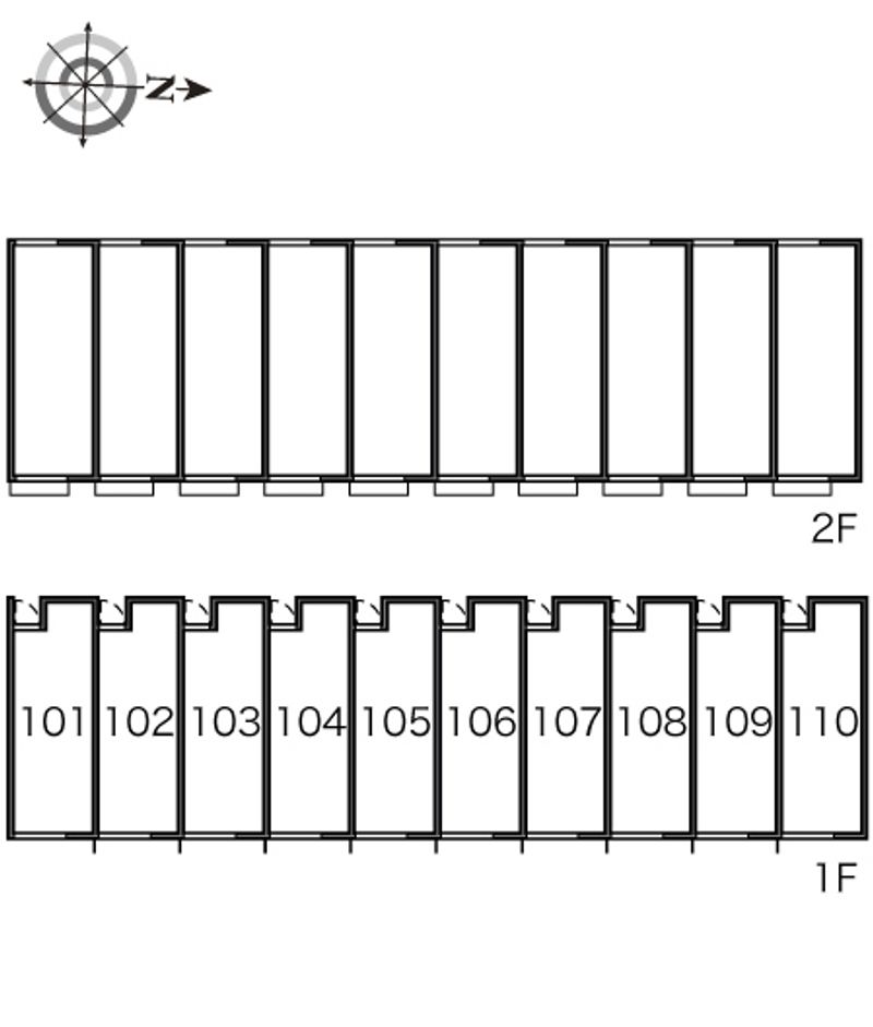 レオネクスト格Ⅱ 間取配置図