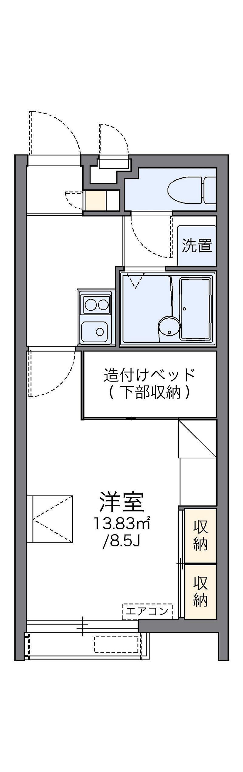 レオパレスＭＵＧＥＮ１０３０ 間取図