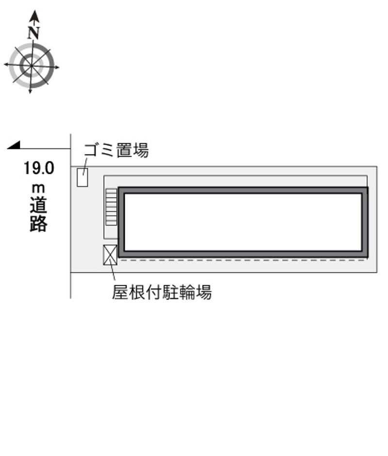 レオパレス川端御池 配置図