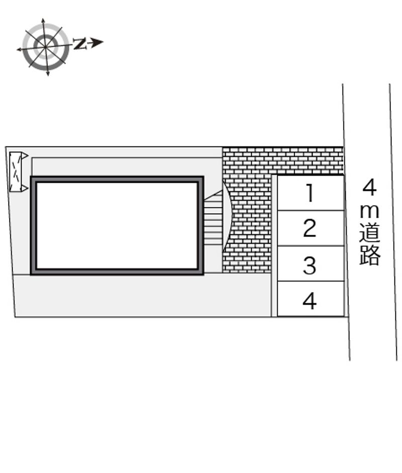 レオパレスフルール 駐車場