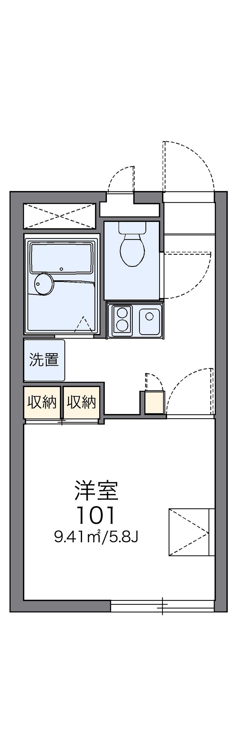 レオパレス若夏 間取図