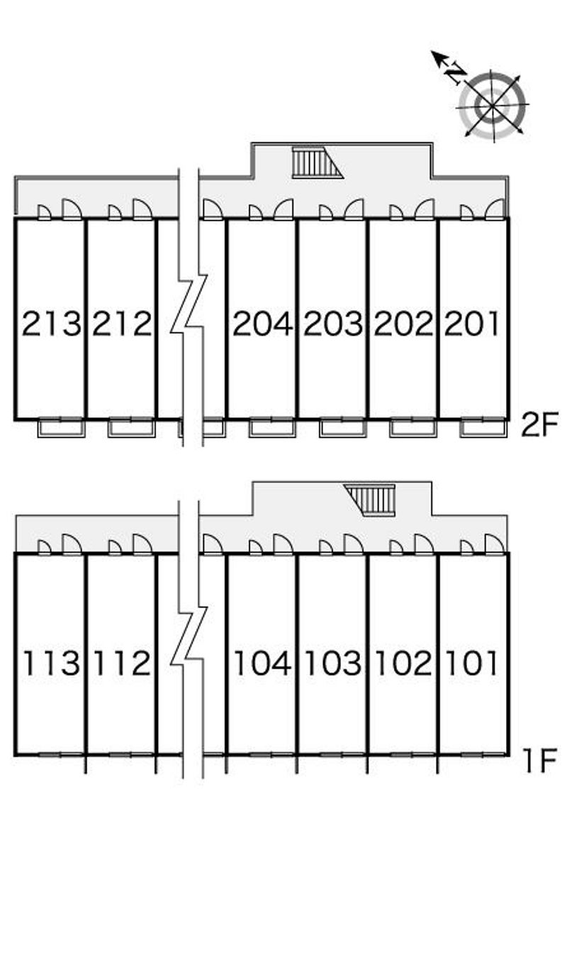 レオパレスローレル 間取配置図