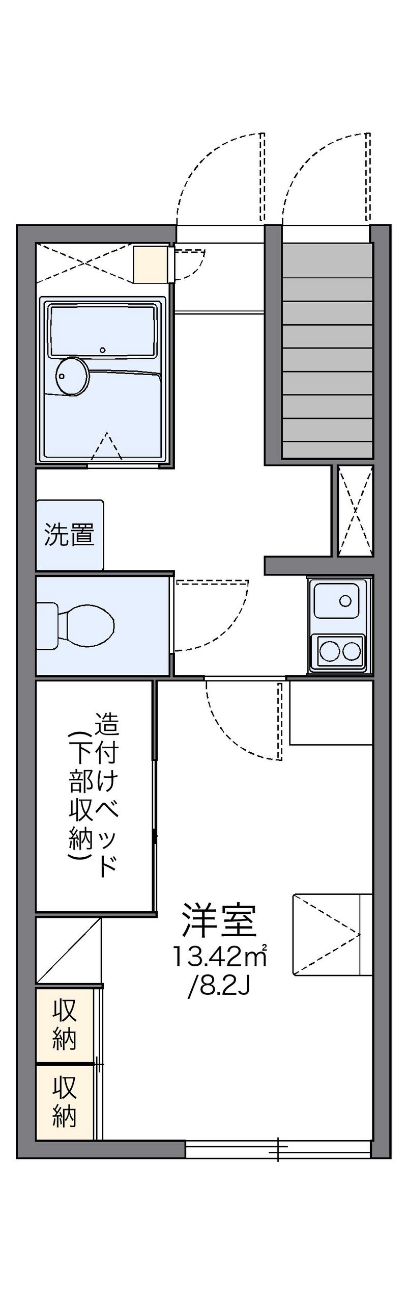 レオパレスさくら 間取図