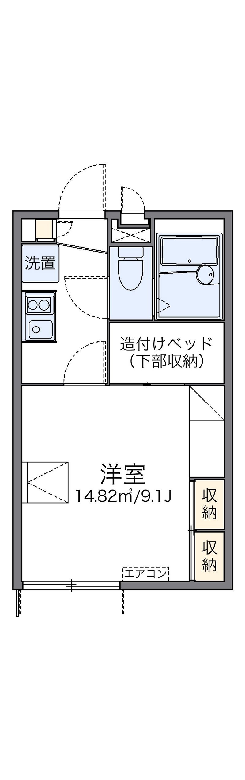 レオパレスラ　ベッラ　カーサ 間取図