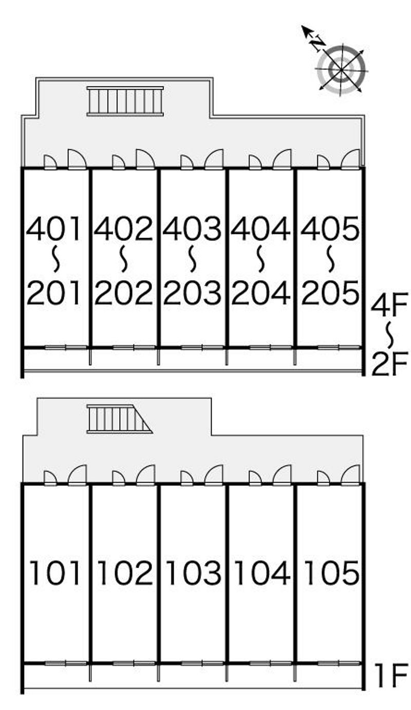 レオパレス西九条 間取配置図