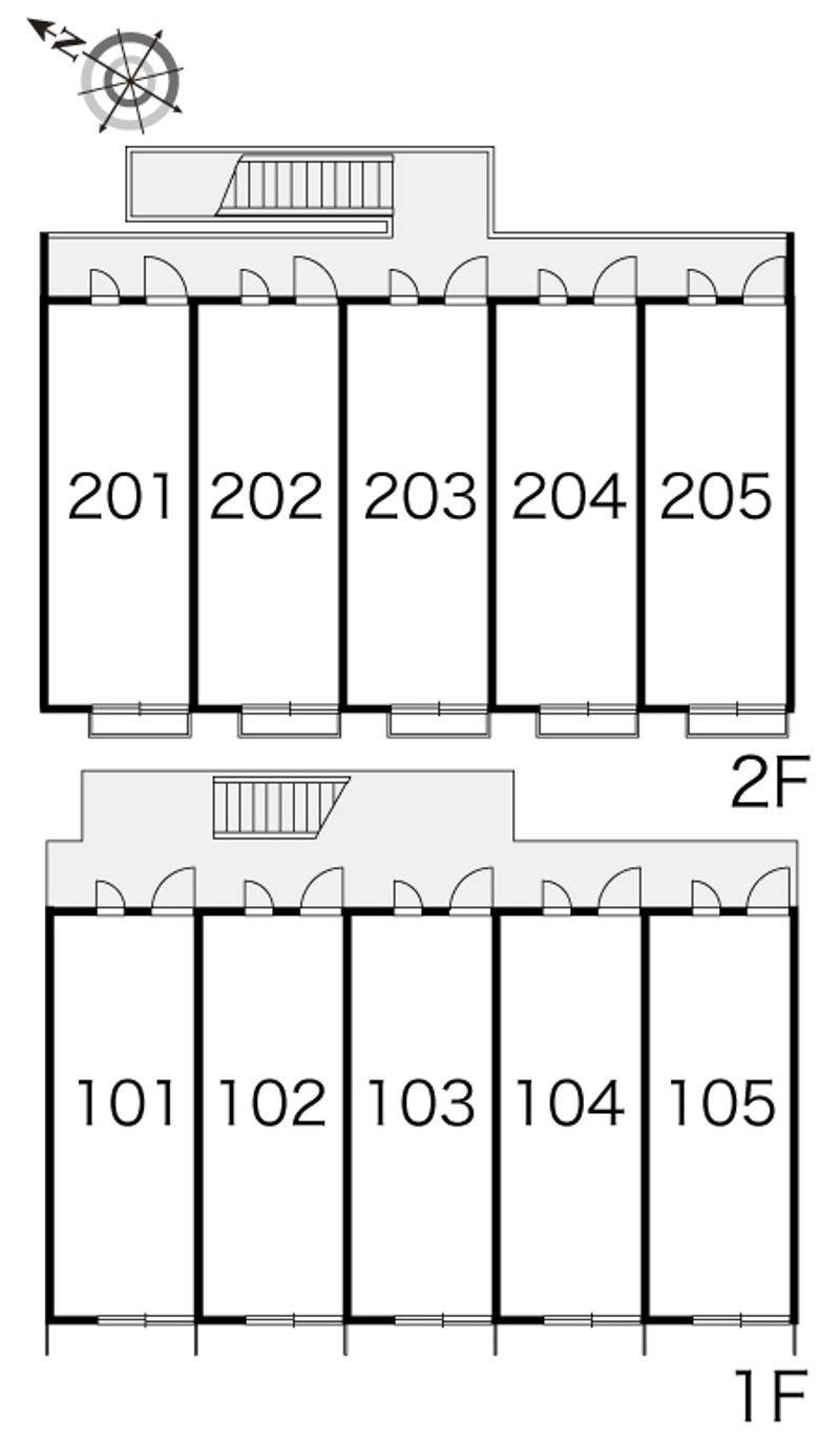 レオパレスシンフォニー 間取配置図