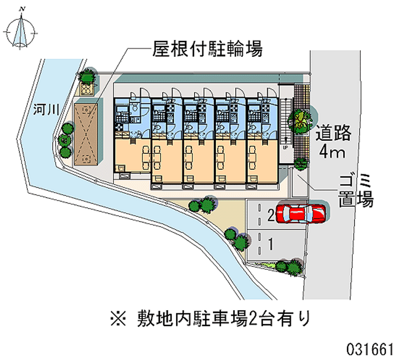 レオパレス都留 区画図