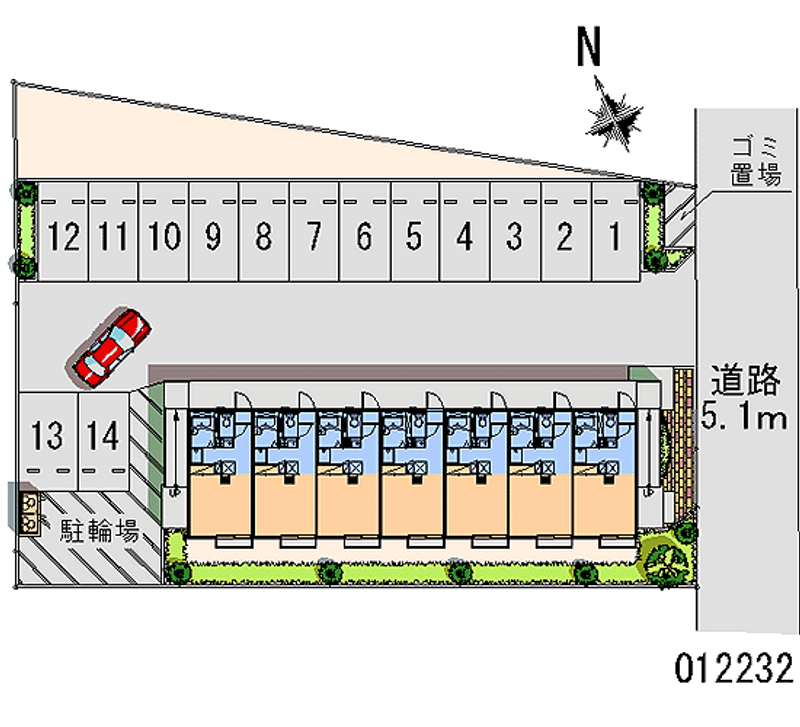 12232 bãi đậu xe hàng tháng